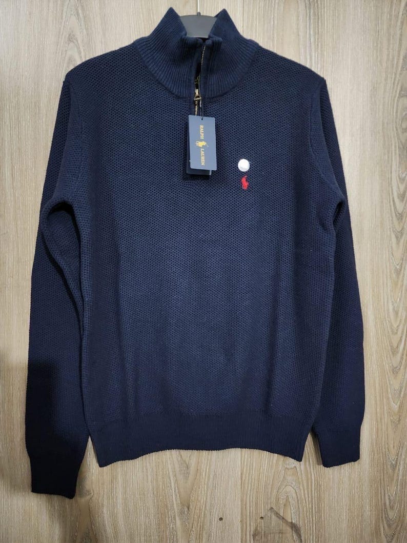 Men’s Ralph Lauren Zip Neck jumper custom fits
