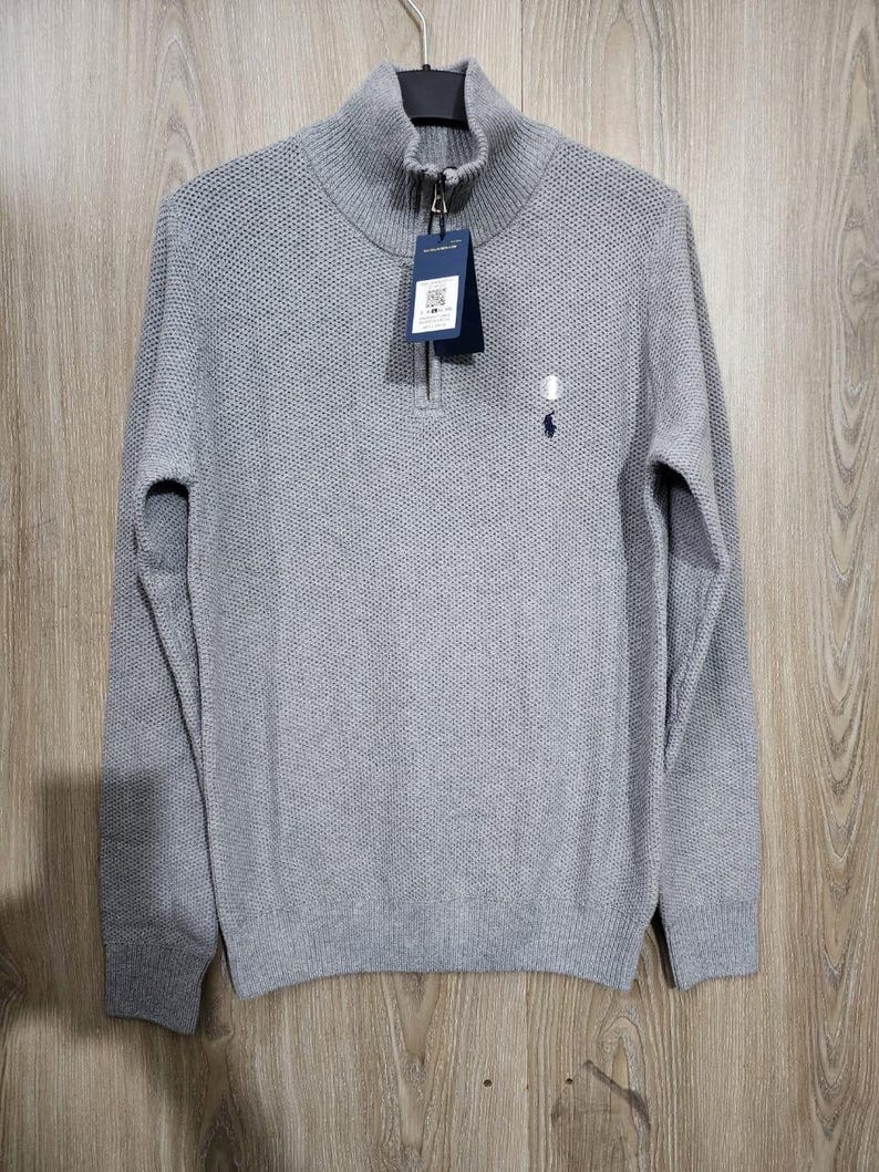 Men’s Ralph Lauren Zip Neck jumper custom fits