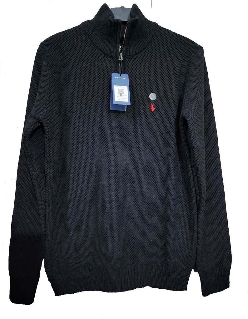 Men’s Ralph Lauren Zip Neck jumper custom fits