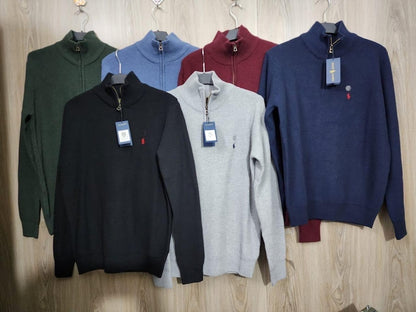 Men’s Ralph Lauren Zip Neck jumper custom fits