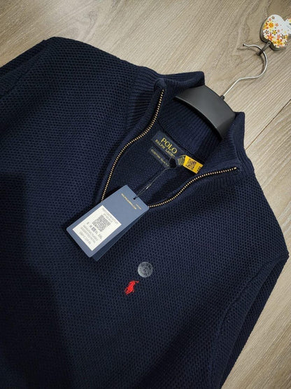Men’s Ralph Lauren Zip Neck jumper custom fits